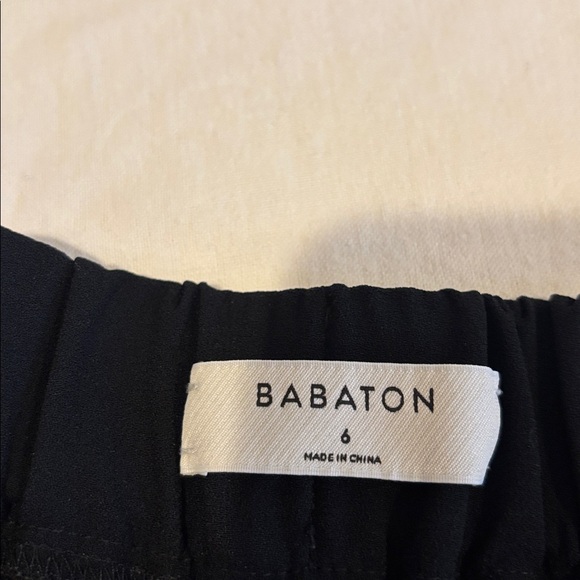 Babaton Aritzia Conan Black Side Stripe Tuxedo Crepe Ankle Trouser Pants Size 6 - Picture 6 of 7